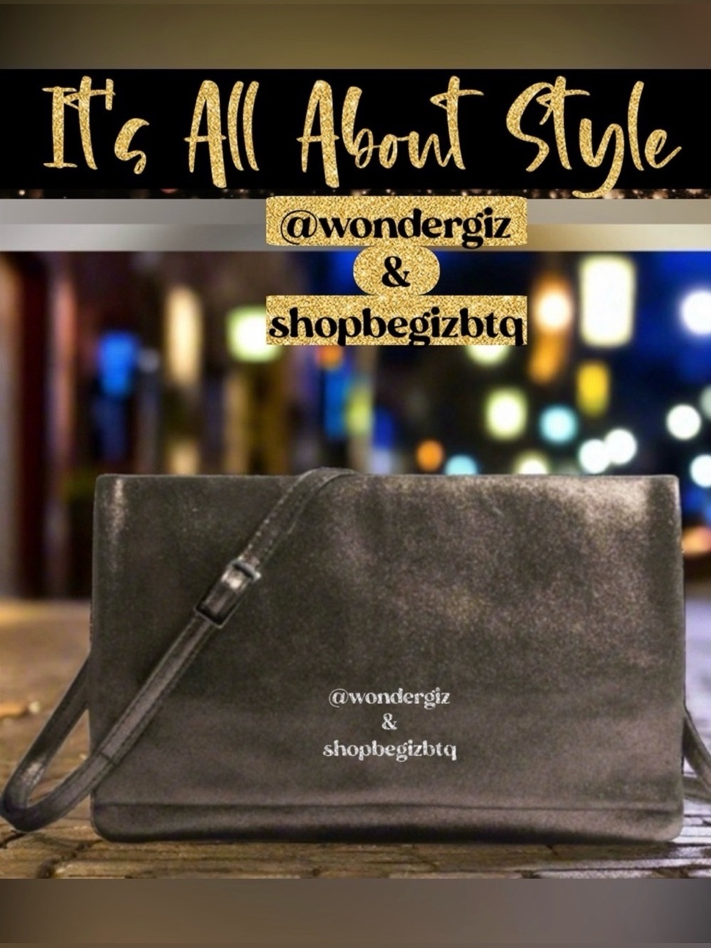 Johnny Was Gemma Laminated Suede Gunmetal Convertible Clutch NWT